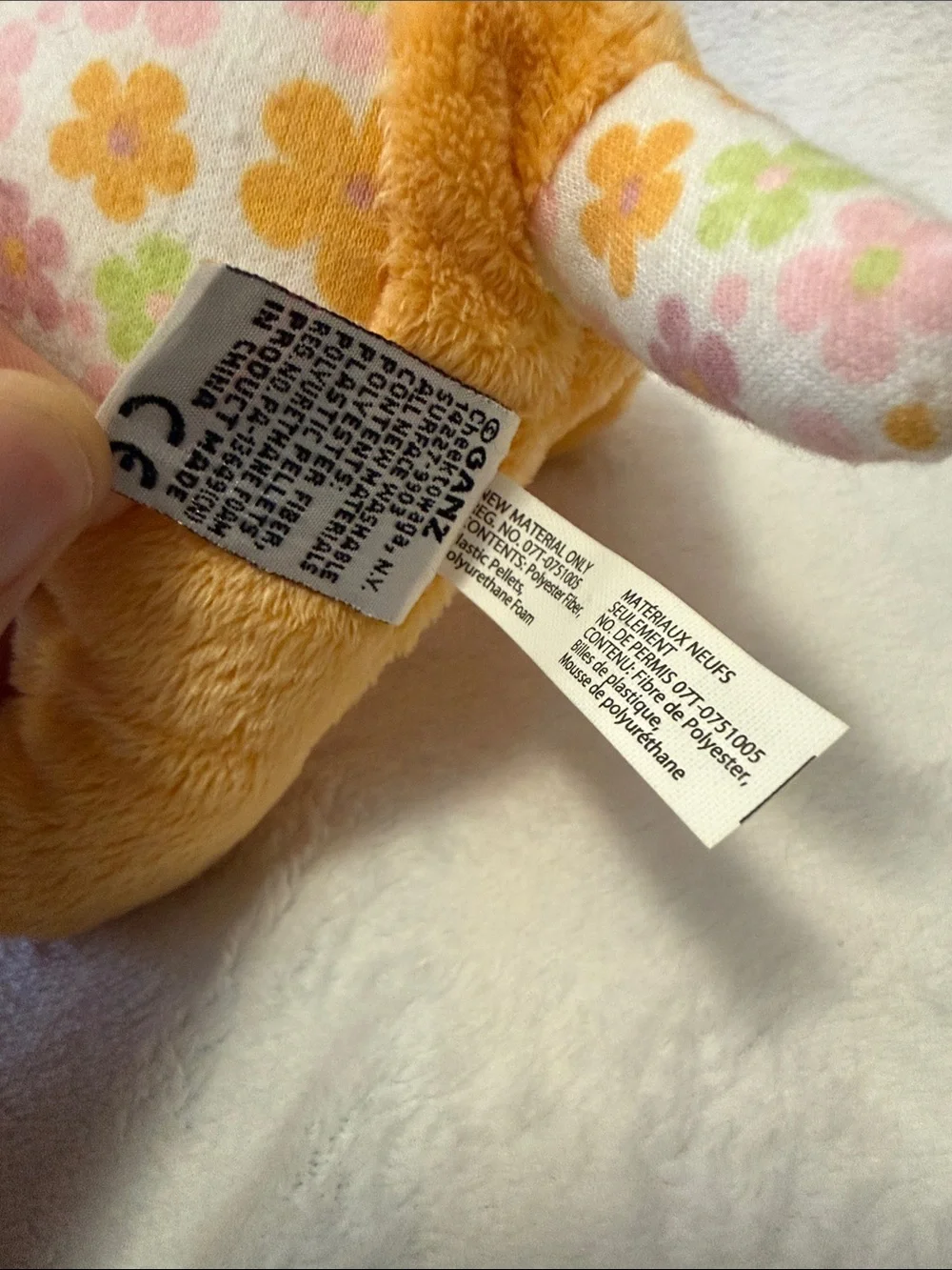 NWT Ganz Webkinz Petal Puppy Plush